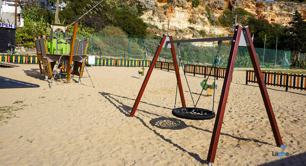new beach playground in ferragudo's beach