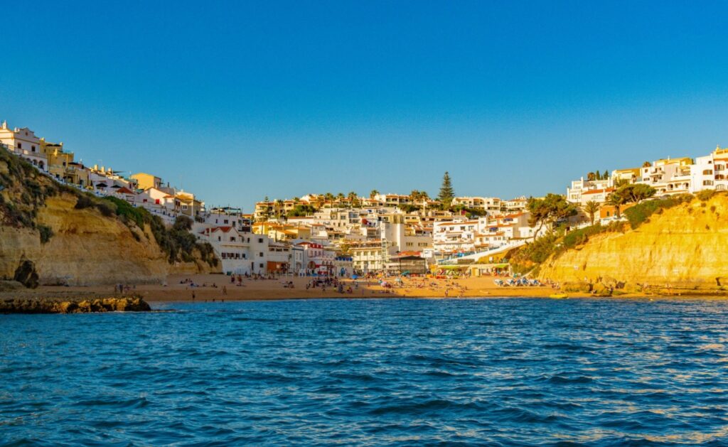 Breathtaking view of Carvoeiro from the sea